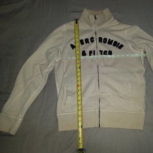 Full zip knitted collar sweater